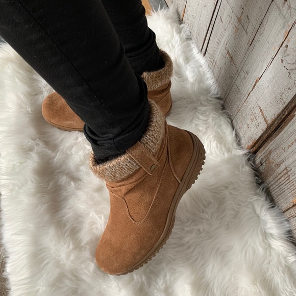 NIB Khombu Laura Leather All Seasons Boot Chestnut - Picture 6 of 7